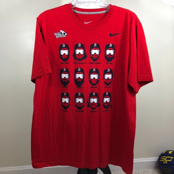 nike red sox world series shirt